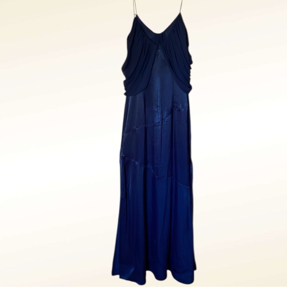 Massimo Dutti Gown Silk Navy Sheath Maxi Dress Gown is available for  purchase on au PAY Market - Imported Goods Online Store Co.Ltd. | au PAY  Market - Online Shopping Site